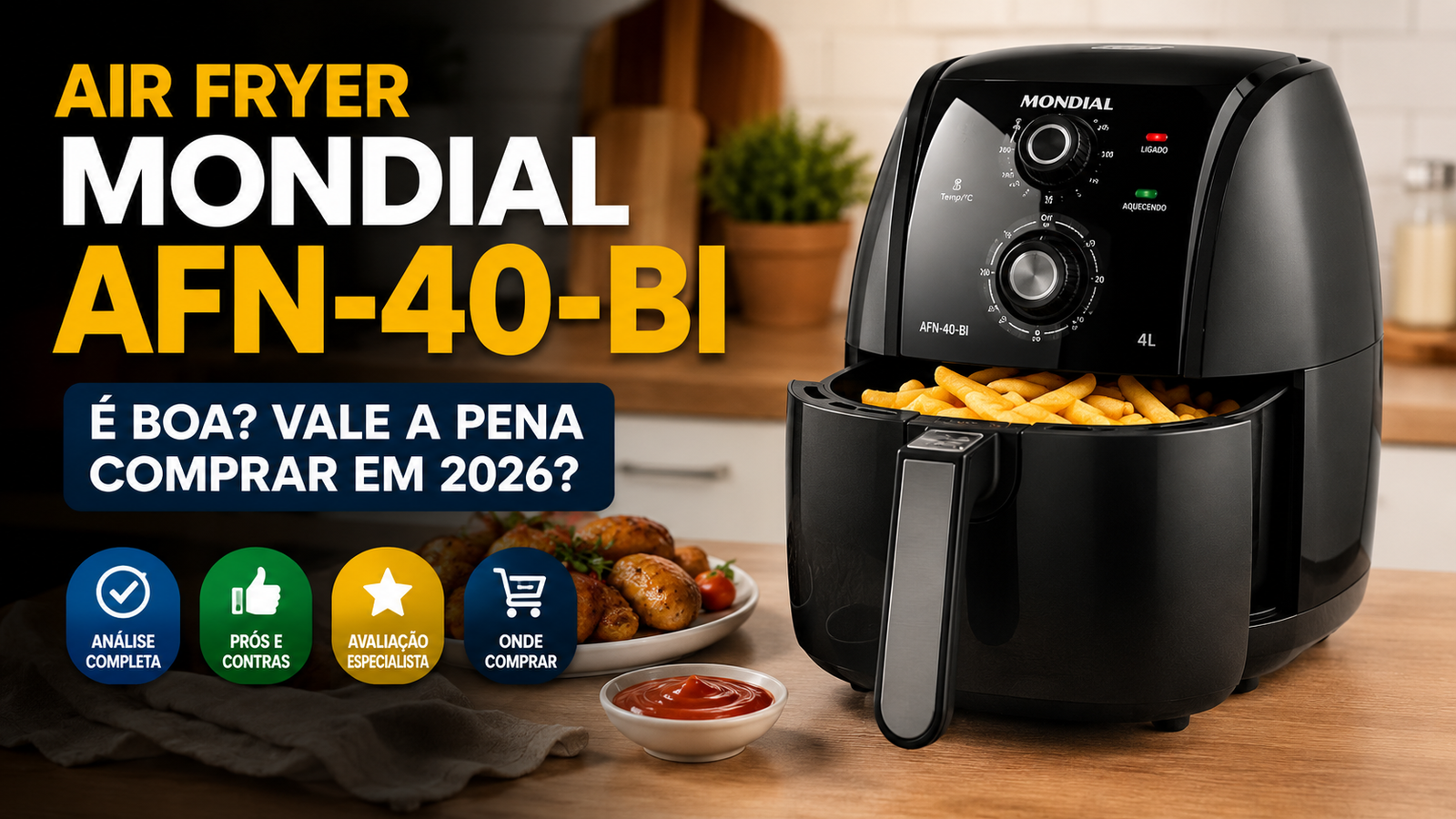 Air Fryer Mondial AFN-40-BI