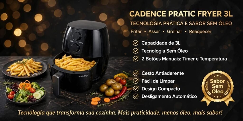Cadence Pratic Fryer 3L