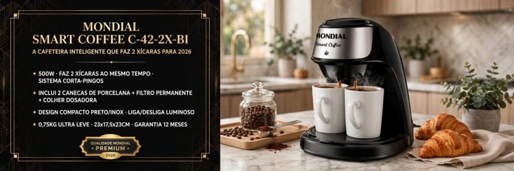 As 7 Melhores Cafeteiras para Comprar em 2026 (Guia Completo) 7 mondial smart coffee C-42-2X-BI