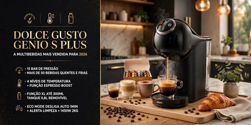 As 7 Melhores Cafeteiras para Comprar em 2026 (Guia Completo) 6 dolce gusto genio s plus